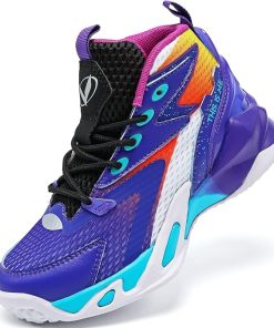 VITUOFLY Kids Basketball Shoes Boys Sneakers Girls Mid-top Sports Shoes