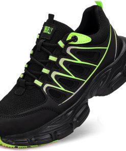 Hogent Steel Toe Shoes for Men Women - Non Slip & Lightweight Work Shoes